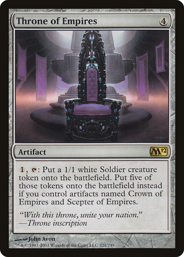 Throne of Empires (M12-221) [Magic 2012] Foil MTG Single Wizards of the Coast
