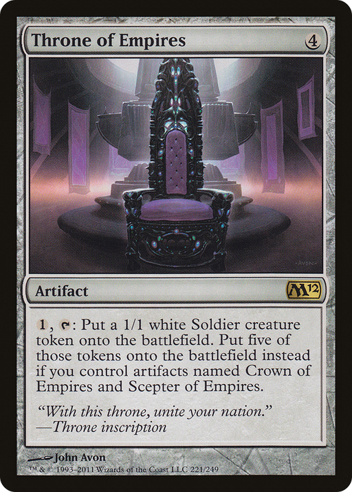 Throne of Empires (M12-221) [Magic 2012] MTG Single Wizards of the Coast