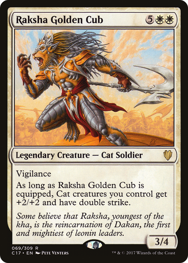 Raksha Golden Cub (C17-069) [Commander 2017] MTG Single Wizards of the Coast