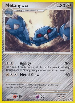Metang (64) (/146) [DP: Legends Awakened] Pokemon Single Pokémon