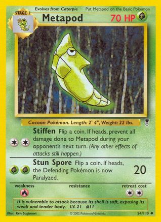 Metapod (/110) Reverse Holofoil [Vintage: Legendary Collection] Pokemon Single Pokémon