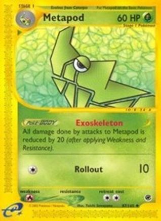 Metapod (/165) Reverse Holofoil [Vintage: Expedition] Pokemon Single Pokémon