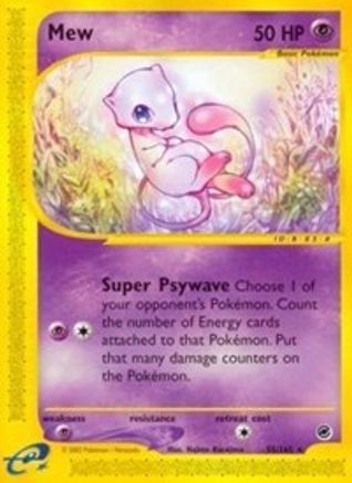 Mew (55) (/165) Reverse Holofoil [Vintage: Expedition] Pokemon Single Pokémon