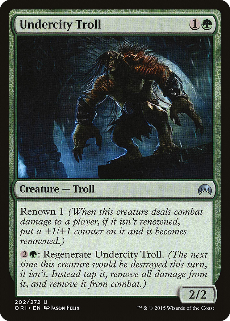 Undercity Troll (ORI-202) [Magic Origins] MTG Single Wizards of the Coast