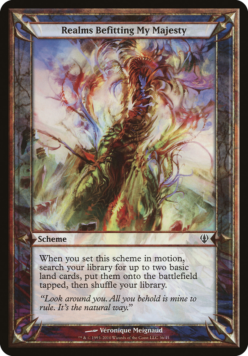 Realms Befitting My Majesty (Archenemy) (OVER-) [Misc] Archenemy Schemes MTG Single Wizards of the Coast