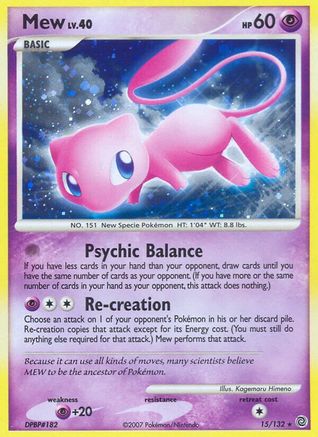 Mew (/132) Holofoil [DP: Secret Wonders] Pokemon Single Pokémon