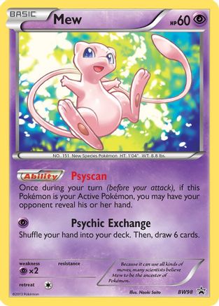 Mew - BW98 (/101) Holofoil [Promos: BW Promos] Pokemon Single Pokémon