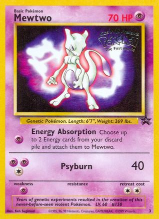 Mewtwo (Movie Promo) (3/53) [Promos: WoTC Promo] Pokemon Single Pokémon