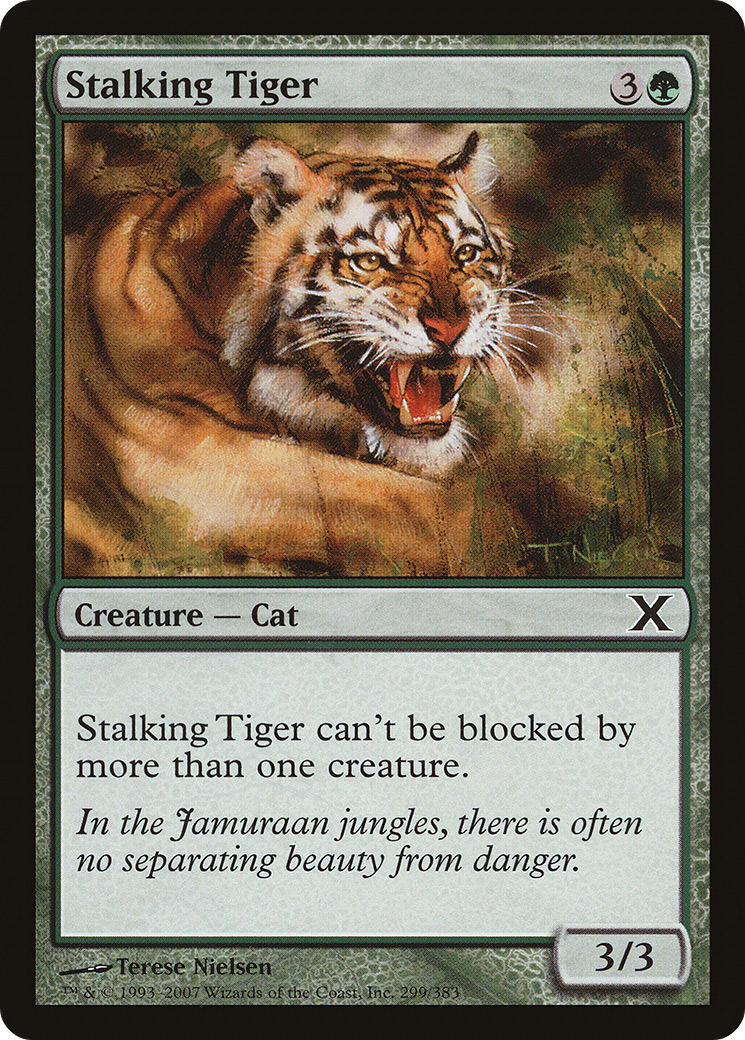 Stalking Tiger (10E-299) [Tenth Edition] Foil MTG Single Wizards of the Coast