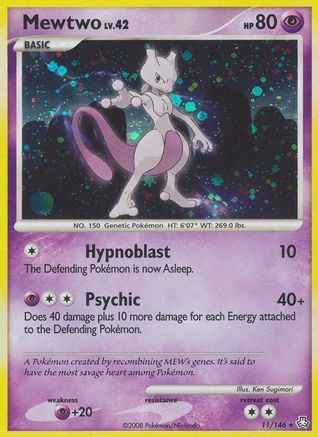Mewtwo (/146) Reverse Holofoil [DP: Legends Awakened] Pokemon Single Pokémon