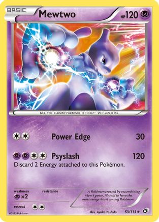 Mewtwo (53/113) - [BW: Legendary Treasures] Holofoil Pokemon Single Pokémon