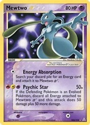 Mewtwo Star 103/110 Holofoil [EX: Holon Phantoms] Pokemon Single Pokémon