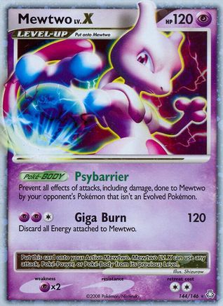 Mewtwo LV.X (/146) Holofoil [DP: Legends Awakened] Pokemon Single Pokémon