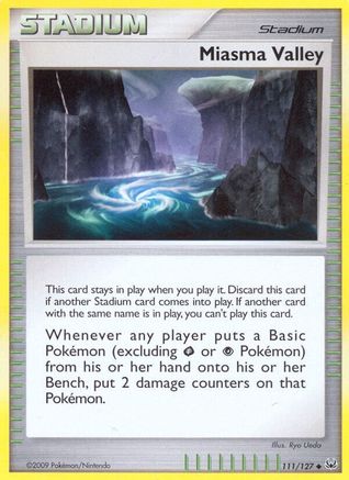 Miasma Valley (/127) Reverse Holofoil [Platinum: Base set] Pokemon Single Pokémon