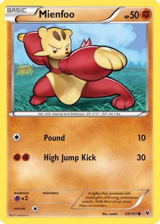 Mienfoo (/101) Reverse Holofoil [BW: Noble Victories] Pokemon Single Pokémon