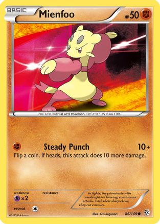 Mienfoo (86) (/149) [BW: Boundaries Crossed] Pokemon Single Pokémon