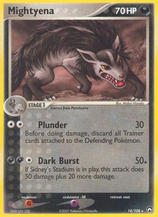 Mightyena (/108) Reverse Holofoil [EX: Power Keepers] Pokemon Single Pokémon