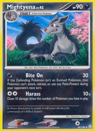 Mightyena (/146) Reverse Holofoil [DP: Legends Awakened] Pokemon Single Pokémon