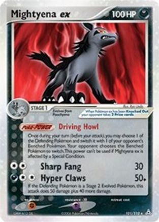 Mightyena ex 101/110 Holofoil [EX: Holon Phantoms] Pokemon Single Pokémon