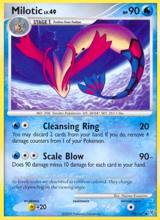Milotic (70/147) Reverse Holofoil [Platinum: Supreme Victors] Pokemon Single Pokémon
