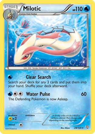 Milotic (28/124) Holofoil [BW: Dragons Exalted] Pokemon Single Pokémon