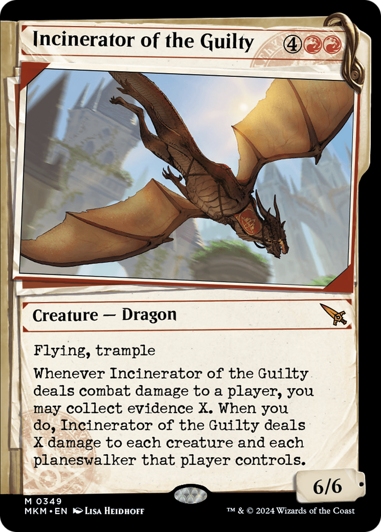Incinerator of the Guilty (MKM-349) [Murders at Karlov Manor] (Showcase) Foil MTG Single Murders at Karlov Manor