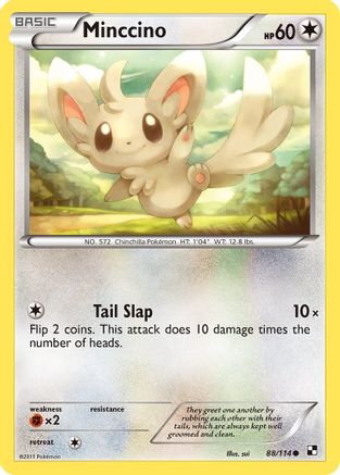 Minccino (88/114) Reverse Holofoil [BW: Base Set] Pokemon Single Pokémon
