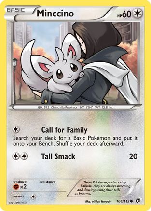 Minccino (104/113) [BW: Legendary Treasures] Pokemon Single Pokémon