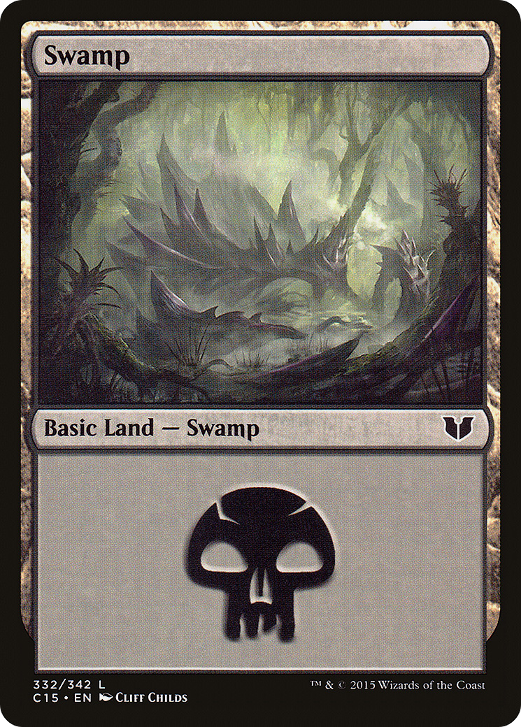 Swamp (C15-332) [Commander 2015] MTG Single Wizards of the Coast