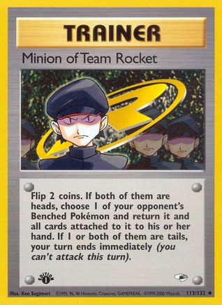 Minion of Team Rocket (113/132) 1st Edition [Vintage: Gym Heroes] Pokemon Single Pokémon