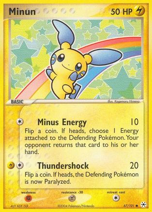 Minun (67/101) Reverse Holofoil [EX: Hidden Legends] Pokemon Single Pokémon
