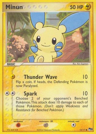 Minun 12/17 [Promos: POP Series 1] Pokemon Single Pokémon