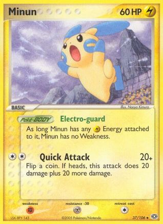Minun (/106) Reverse Holofoil [EX: Emerald] Pokemon Single Pokémon