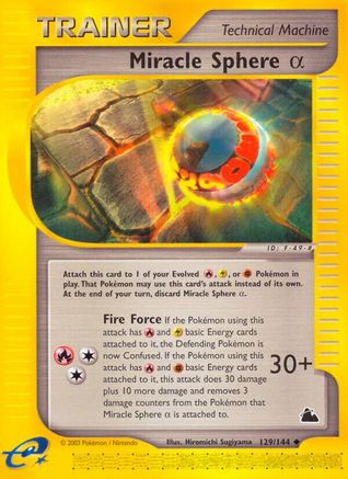 Miracle Sphere Alpha (/144) Reverse Holofoil [Vintage: Skyridge] Pokemon Single Pokémon