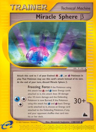 Miracle Sphere Beta (130/144) - [Vintage: Skyridge] Pokemon Single Pokémon