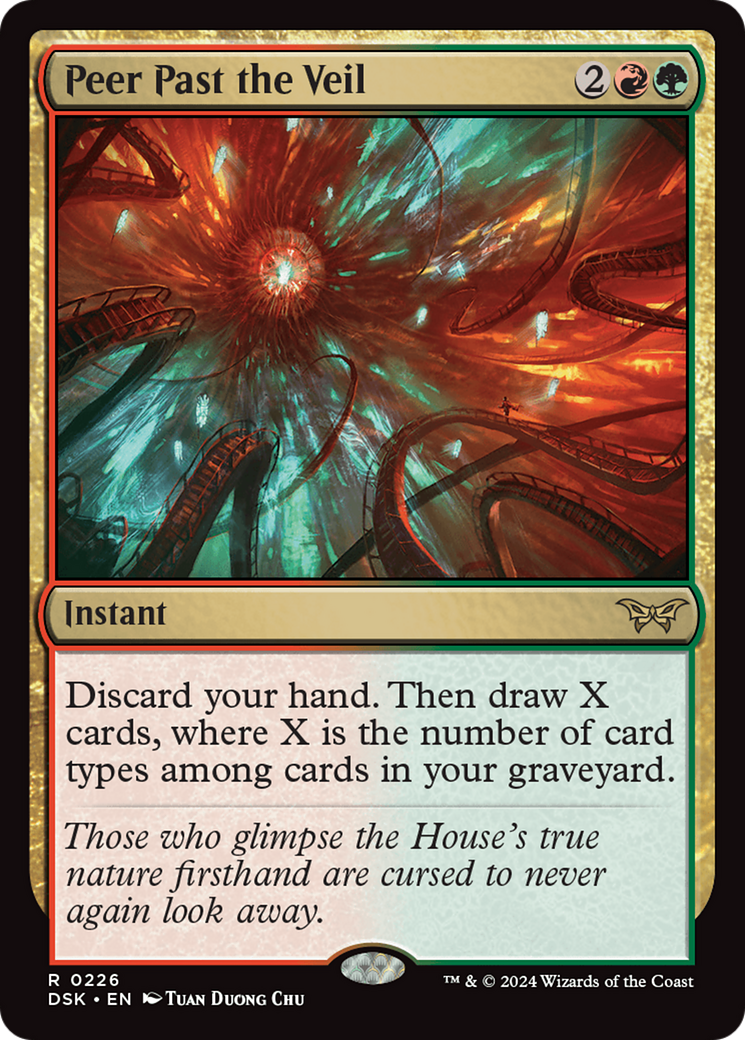 Peer Past the Veil (DSK-226) [Duskmourn: House of Horror] Foil MTG Single Wizards of the Coast