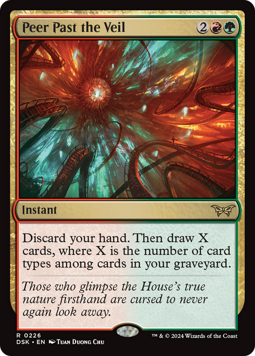 Peer Past the Veil (DSK-226) [Duskmourn: House of Horror] Foil MTG Single Wizards of the Coast