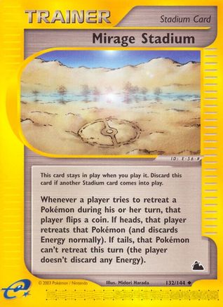 Mirage Stadium (/144) Reverse Holofoil [Vintage: Skyridge] Pokemon Single Pokémon