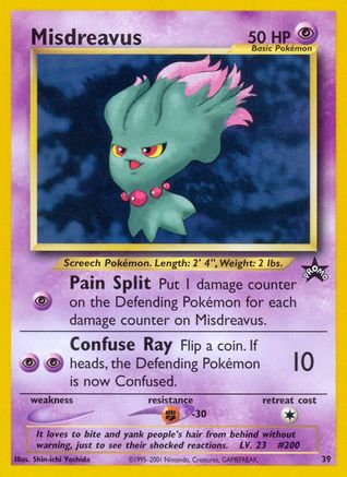 Misdreavus (39/53) [Promos: WoTC Promo] Pokemon Single Pokémon