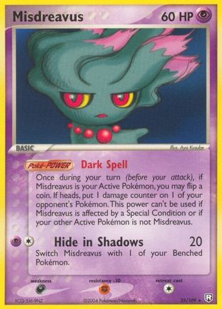 Misdreavus (25/109) Reverse Holofoil [Team Rocket Returns] Pokemon Single Pokémon