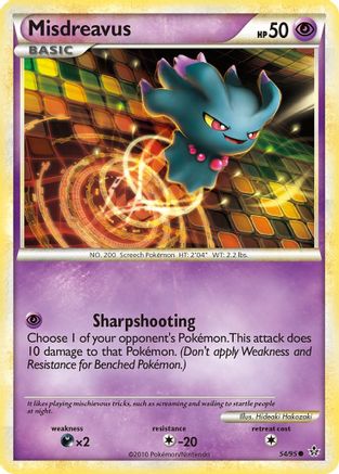 Misdreavus (/95) Reverse Holofoil [HGSS: Unleashed] Pokemon Single Pokémon
