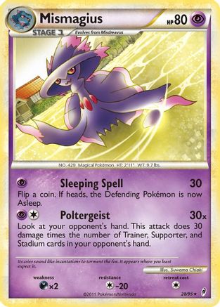 Mismagius (/95) Reverse Holofoil [HGSS: Call of Legends] Pokemon Single Pokémon