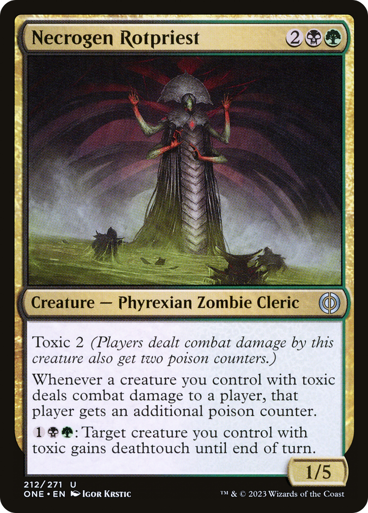 Necrogen Rotpriest (ONE-212) [Phyrexia: All Will Be One] Foil MTG Single Wizards of the Coast