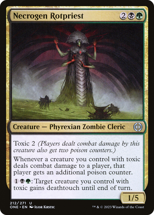 Necrogen Rotpriest (ONE-212) [Phyrexia: All Will Be One] MTG Single Wizards of the Coast