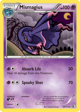 Mismagius (58/113) Reverse Holofoil [BW: Legendary Treasures] Pokemon Single Pokémon