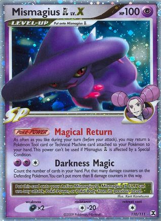 Mismagius GL Lv.X 110/111 Holofoil [Platinum: Rising Rivals] Pokemon Single Pokémon