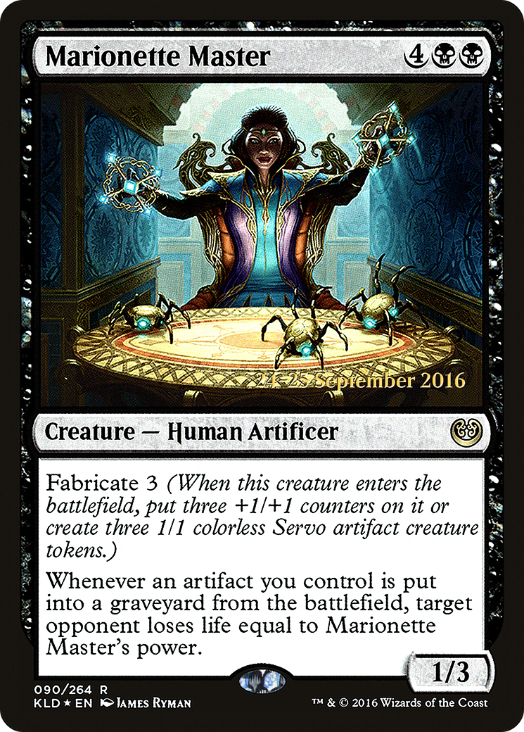 Marionette Master (PRE-090) [Kaladesh Promos] Foil MTG Single Wizards of the Coast