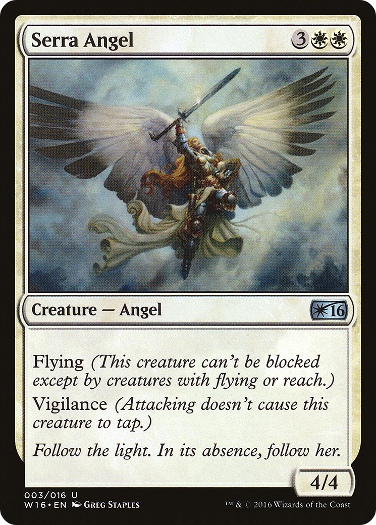Serra Angel (W16-003) [Misc] Welcome Deck 2016 MTG Single Wizards of the Coast