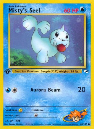 Misty's Seel (88/132) 1st Edition [Vintage: Gym Heroes] Pokemon Single Pokémon