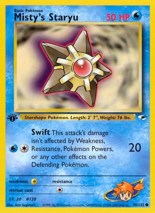 Misty's Staryu (90/132) 1st Edition [Gym Heroes] Pokemon Single Pokémon